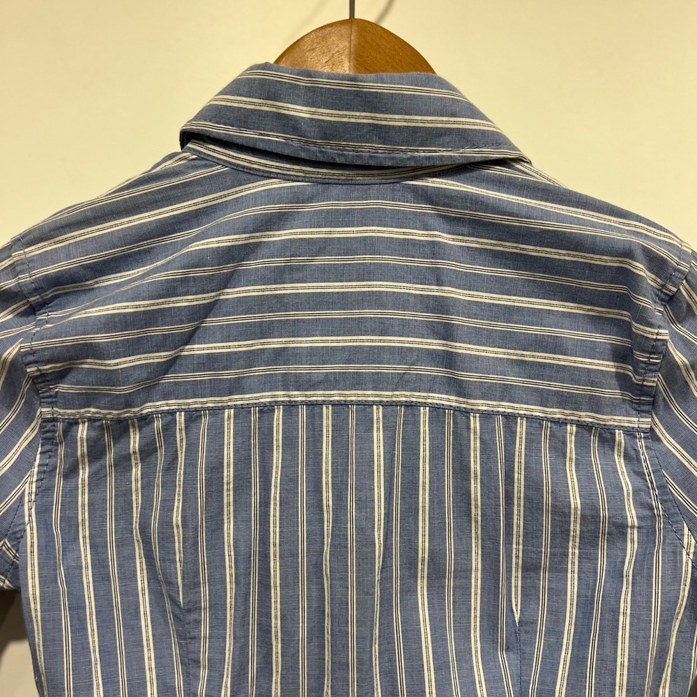 Hollister Blue and White Striped Shirt - Picture 15 of 15